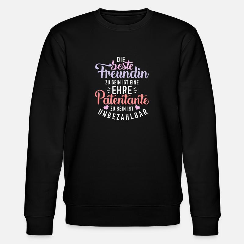 Patentante - Stanley/Stella Unisex Bio-Sweatshirt CHANGER  - Schwarz