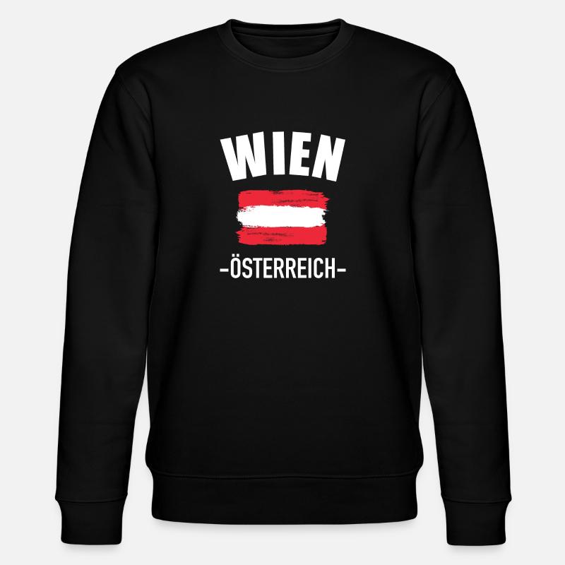 Wien - Stanley/Stella Unisex Bio-Sweatshirt CHANGER  - Schwarz