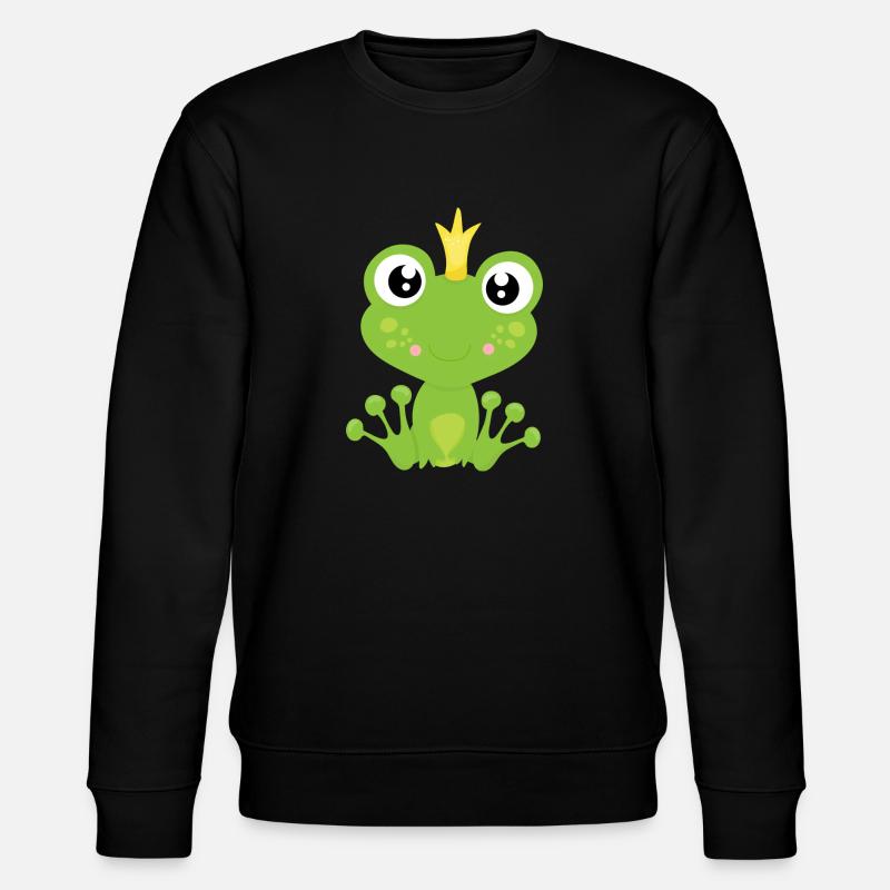 Froschkönig - Stanley/Stella Unisex Bio-Sweatshirt CHANGER  - Schwarz