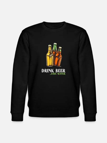 Drink beer - Stanley/Stella CHANGER Unisex Organic Sweatshirt - black