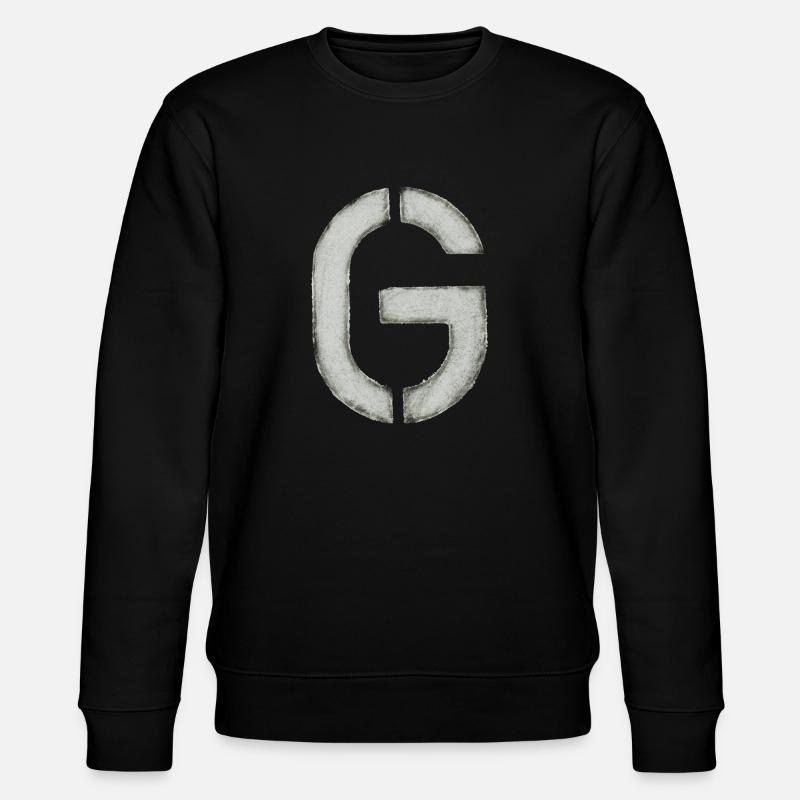 G - Buchstabe (Schablone/ Stencil) - Stanley/Stella Unisex Bio-Sweatshirt CHANGER  - Schwarz