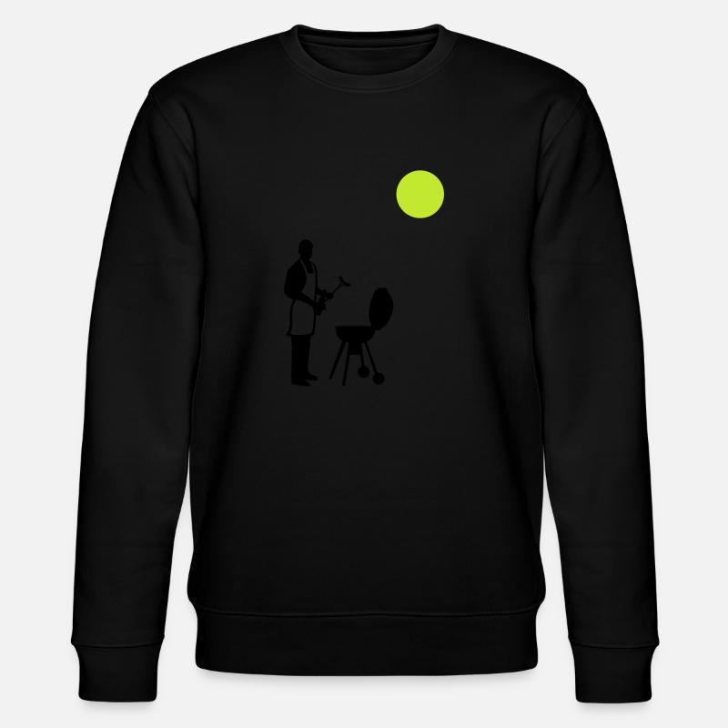grillen sommer - Stanley/Stella Unisex Bio-Sweatshirt CHANGER  - Schwarz