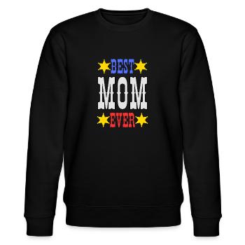 Beste Mama aller Zeiten - beste Mama aller Zeiten. - Stanley/Stella Unisex Bio-Sweatshirt CHANGER  - Schwarz - Vorne - Nik (191cm) & Marisol (170cm)