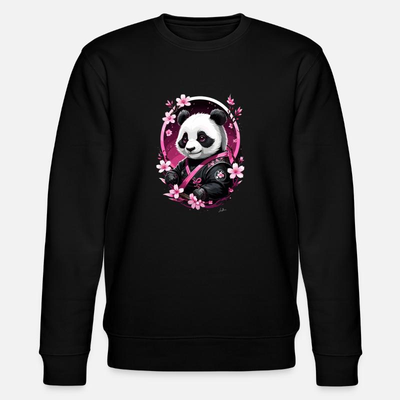Panda japon rose asie - Sweat bio CHANGER Stanley/Stella Unisexe - noir