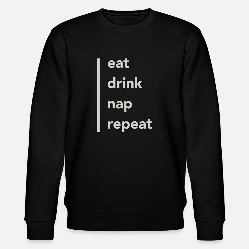 Manger Boire Sieste - Sweat bio CHANGER Stanley/Stella Unisexe - noir