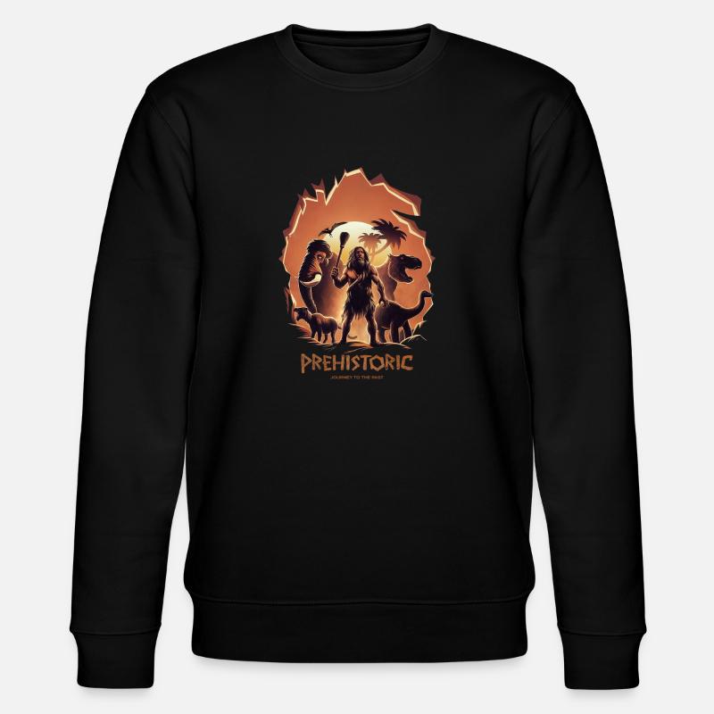 Prähistorische Entdeckung - Stanley/Stella Unisex Bio-Sweatshirt CHANGER  - Schwarz
