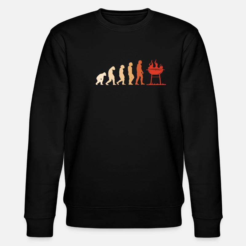 Griller Evolution Grilling - Stanley/Stella Unisex Bio-Sweatshirt CHANGER  - Schwarz