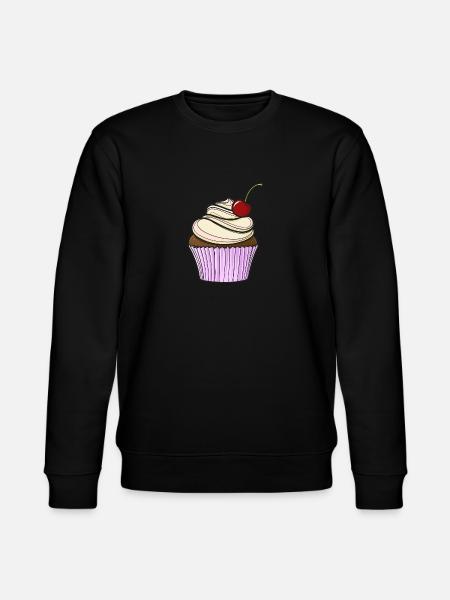 Sweet comic cupcake - Stanley/Stella CHANGER Unisex Organic Sweatshirt - black