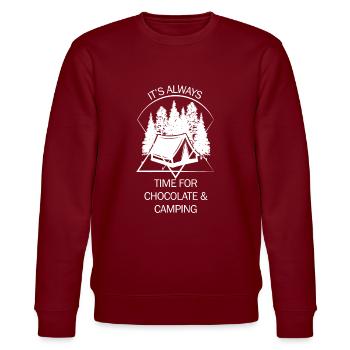Tente Camping Camper Scout Bivouac - Sweat bio CHANGER Stanley/Stella Unisexe - bordeaux - Devant - Nik (191cm) & Marisol (170cm)