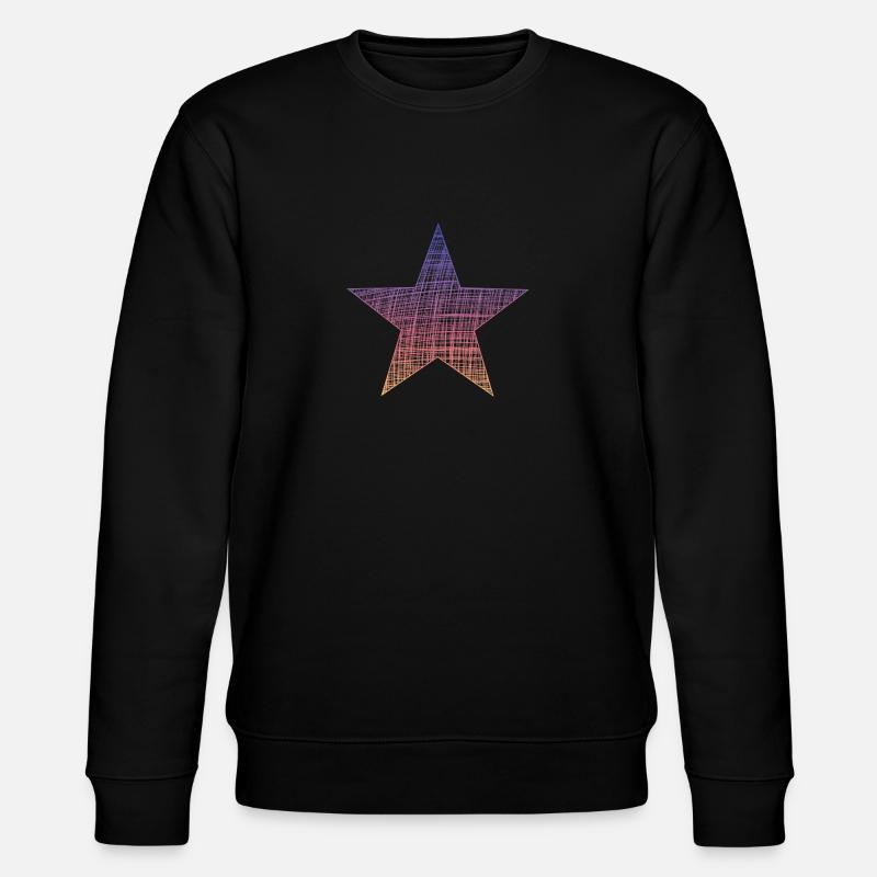 Stern Star - Stanley/Stella Unisex Bio-Sweatshirt CHANGER  - Schwarz