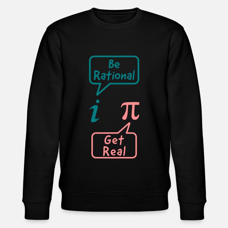 be rational, get real - Stanley/Stella Unisex Bio-Sweatshirt CHANGER  - Schwarz