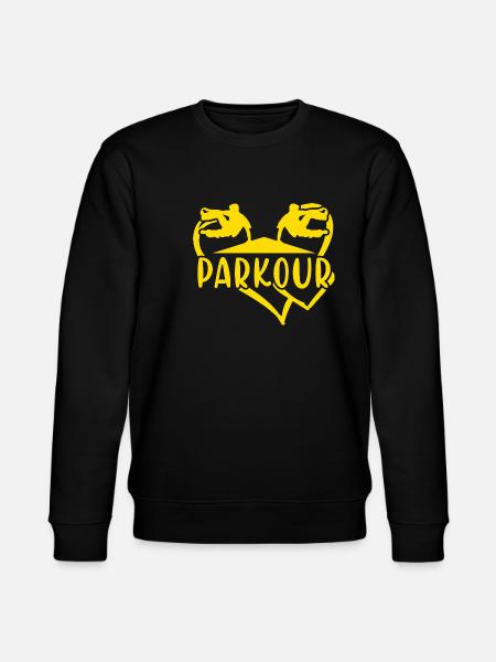 Traceur Heart Parkour - Stanley/Stella CHANGER Unisex Organic Sweatshirt - black