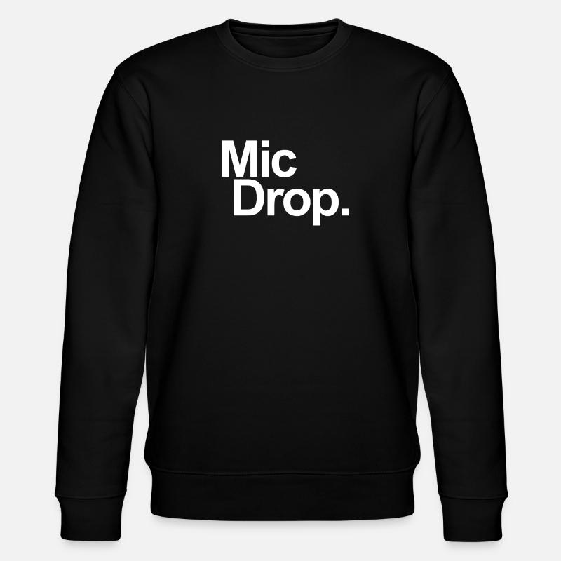 MIC DROP - Stanley/Stella Unisex Bio-Sweatshirt CHANGER  - Schwarz