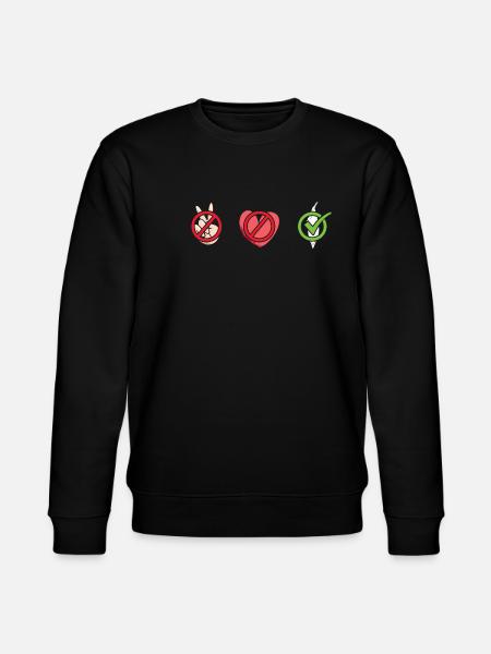 Kayaker Peace Love Kayaking - Stanley/Stella CHANGER Unisex Organic Sweatshirt - black