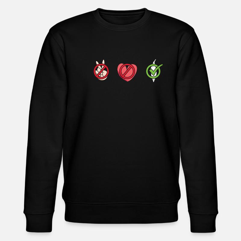 Kayaker Peace Love Kayaking - Stanley/Stella CHANGER Unisex Organic Sweatshirt - black