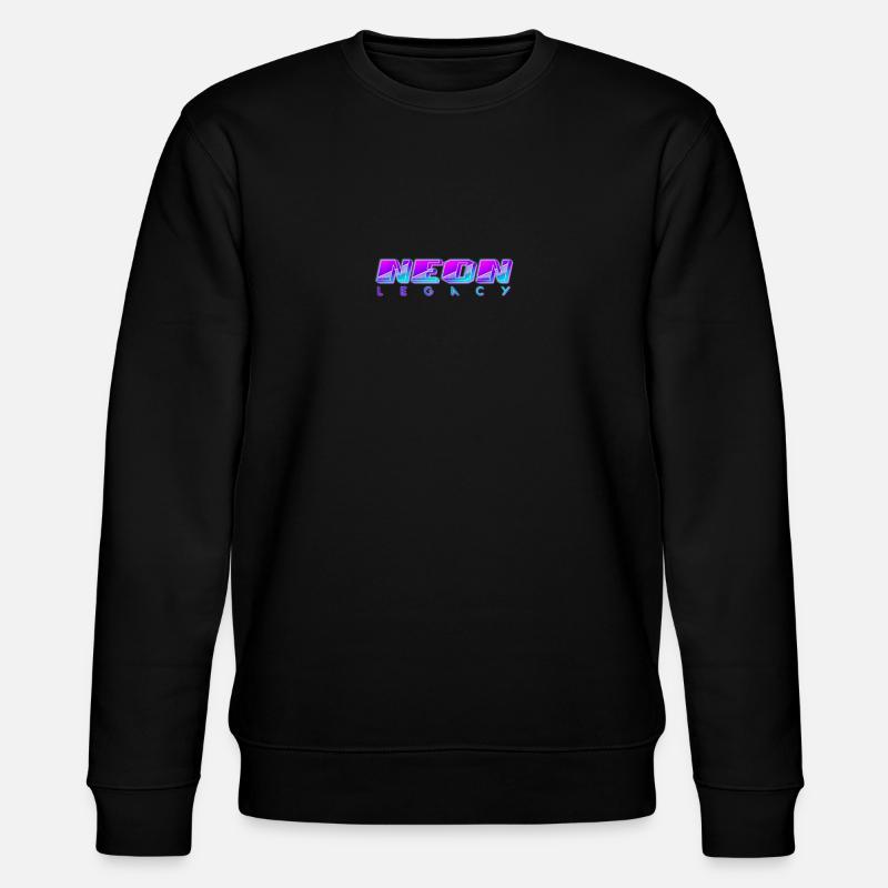 Neon Legacy Synthwave - Stanley/Stella CHANGER Unisex Organic Sweatshirt - black