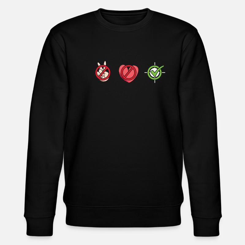 Hunter Peace Love Hunting - Stanley/Stella CHANGER Unisex Organic Sweatshirt - black