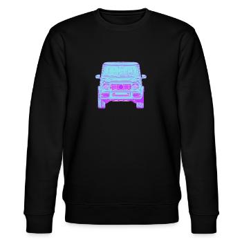 G 63 neues Modell - Stanley/Stella Unisex Bio-Sweatshirt CHANGER  - Schwarz - Vorne - Nik (191cm) & Marisol (170cm)