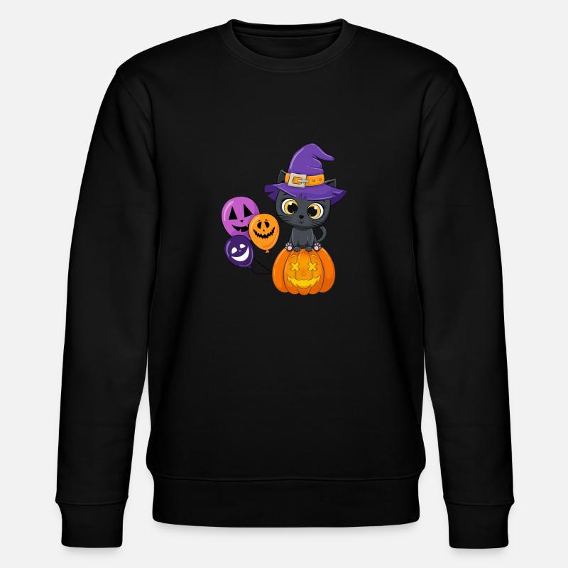 Halloween chat mignon - Sweat bio CHANGER Stanley/Stella Unisexe - noir
