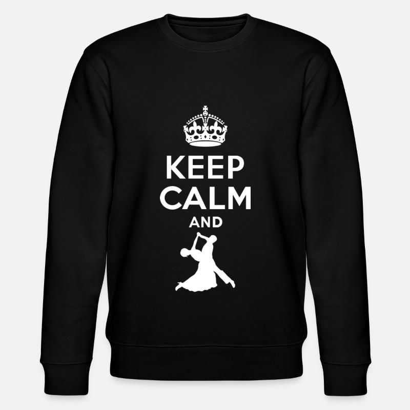 Keep Calm - Walzer tanzen - Stanley/Stella Unisex Bio-Sweatshirt CHANGER  - Schwarz