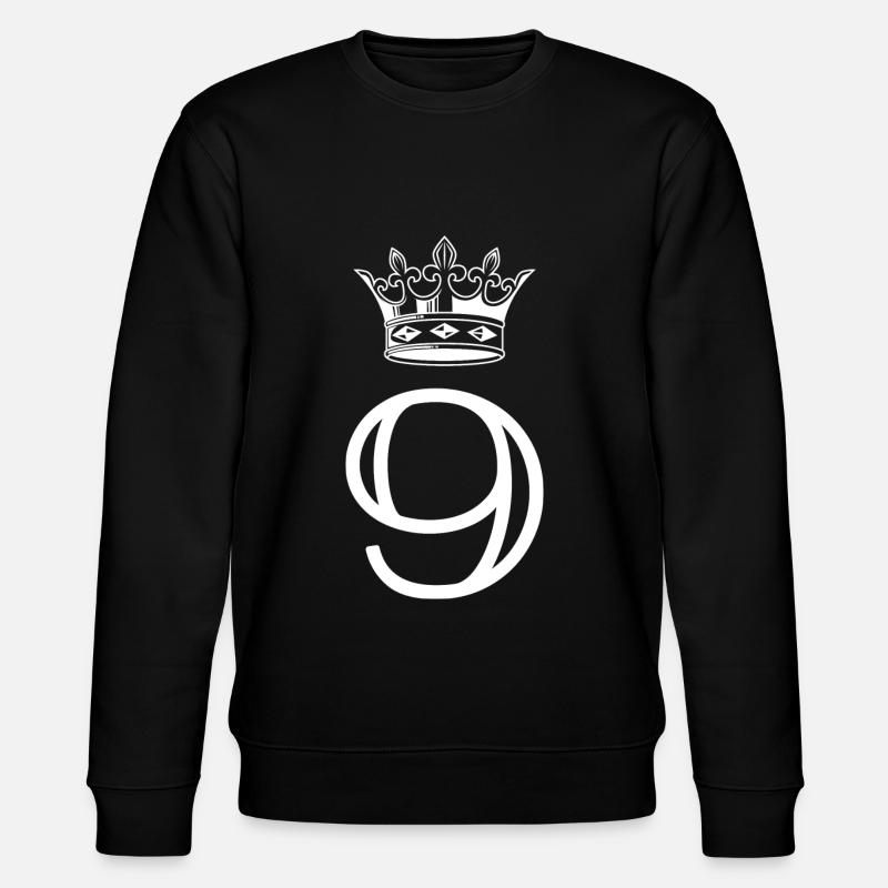 9 Number crown - Stanley/Stella CHANGER Unisex Organic Sweatshirt - black