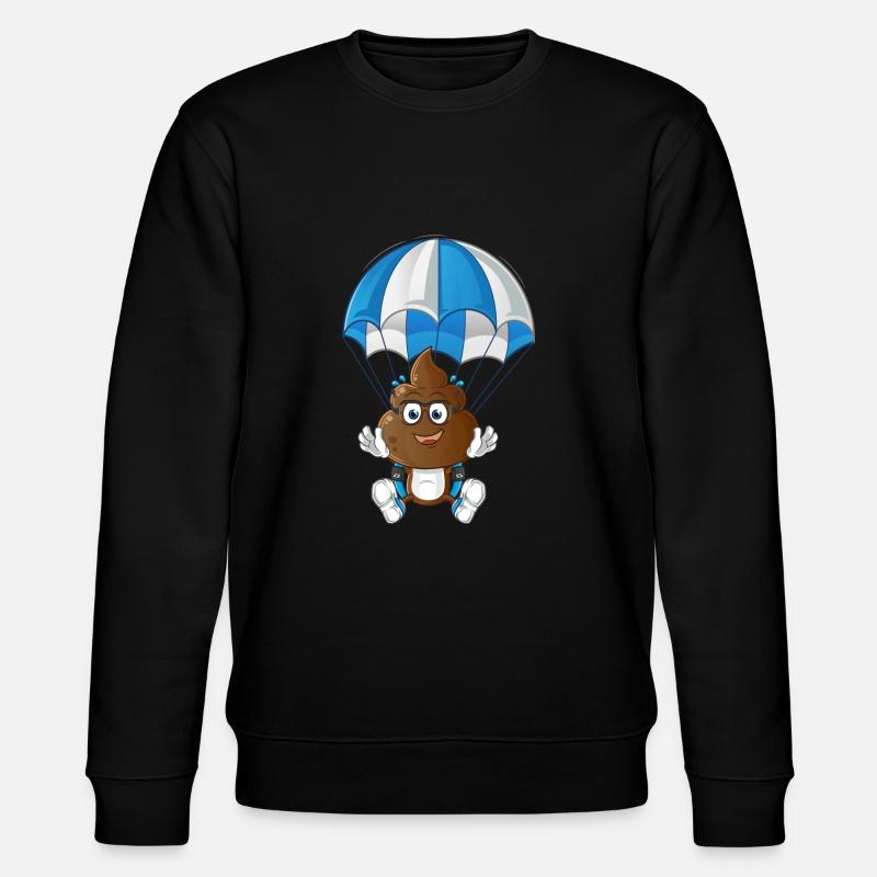 Fallschirm - Stanley/Stella Unisex Bio-Sweatshirt CHANGER  - Schwarz