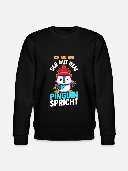 Pinguin - Stanley/Stella Unisex Bio-Sweatshirt CHANGER  - Schwarz