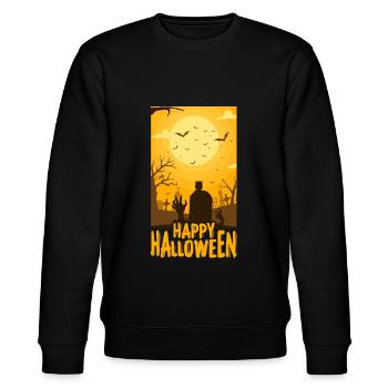 Happy Halloween - Stanley/Stella Unisex Bio-Sweatshirt CHANGER  - Schwarz - Vorne - Nik (191cm) & Marisol (170cm)
