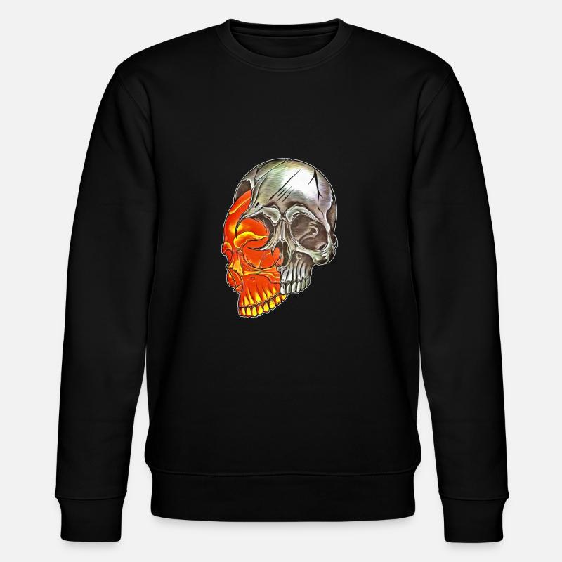 Schädel - Stanley/Stella Unisex Bio-Sweatshirt CHANGER  - Schwarz