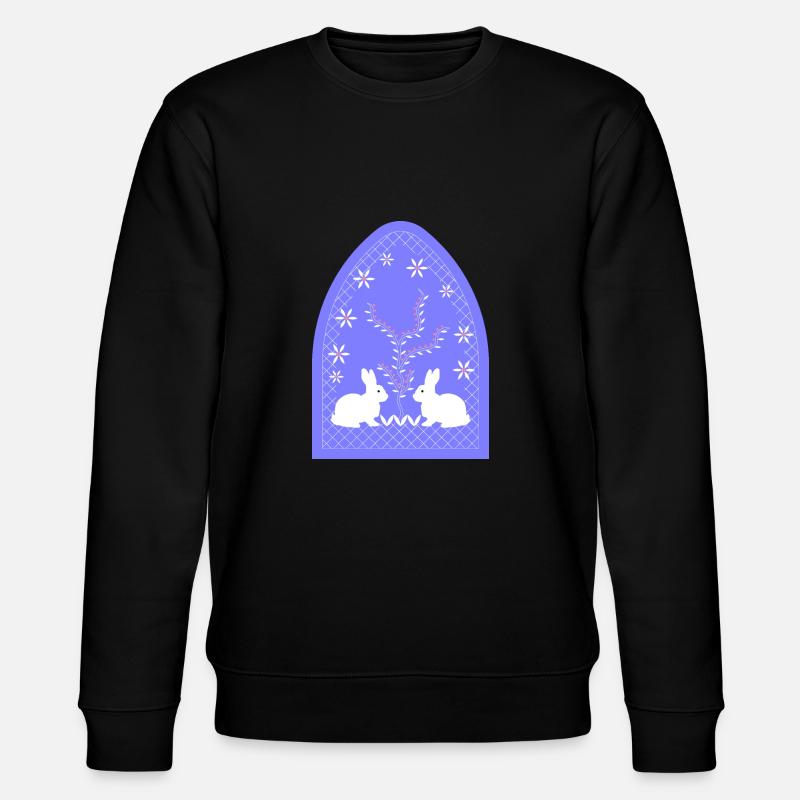 Les lapins dans le jardin - Sweat bio CHANGER Stanley/Stella Unisexe - noir