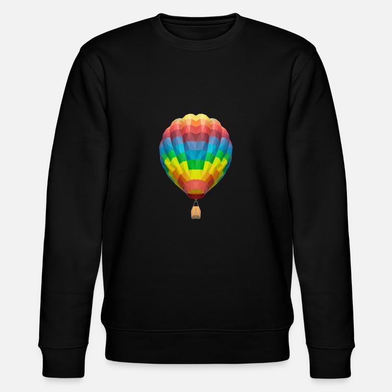 Balloon polygone montgolfière Geometrin Desing - Sweat bio CHANGER Stanley/Stella Unisexe - noir