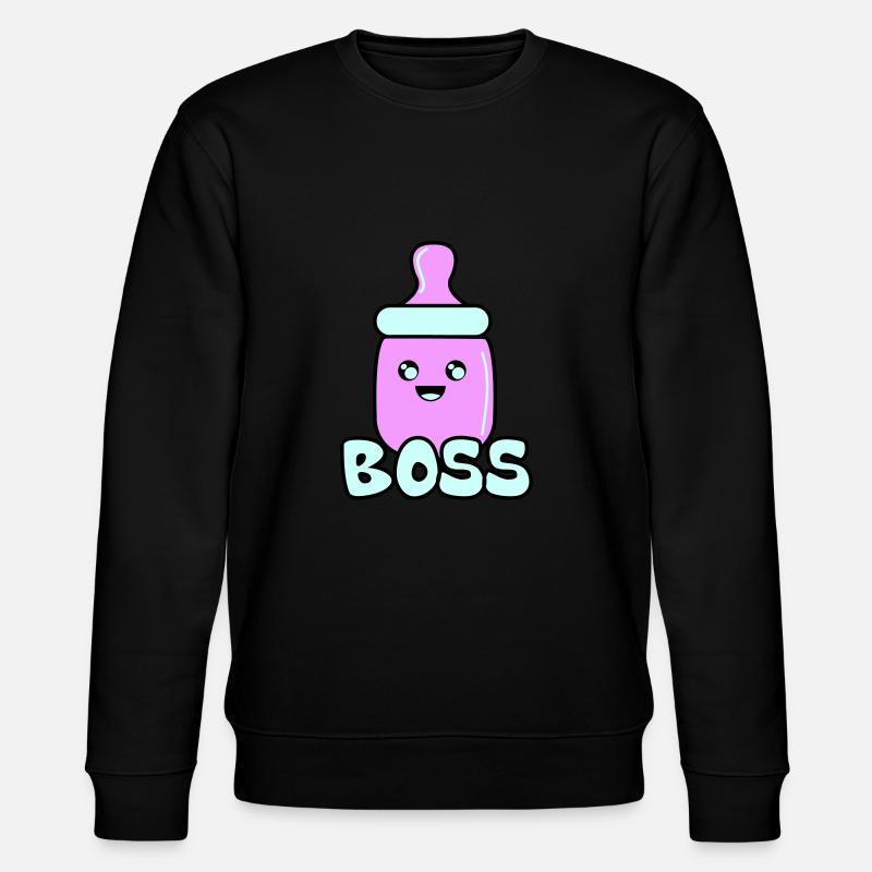 babyflasche boss 02 - Stanley/Stella Unisex Bio-Sweatshirt CHANGER  - Schwarz
