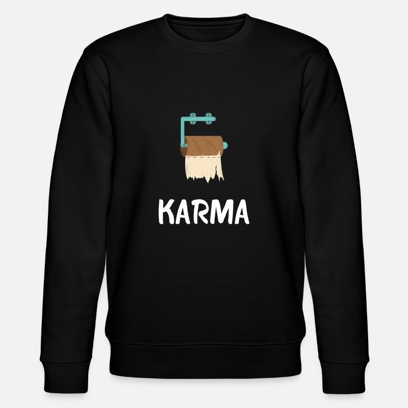 KARMA - Stanley/Stella Unisex Bio-Sweatshirt CHANGER  - Schwarz