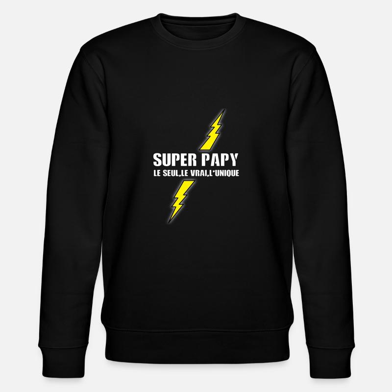 Super papy - Sweat bio CHANGER Stanley/Stella Unisexe - noir