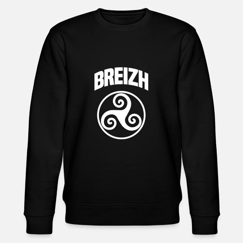Brittany Breizh - Stanley/Stella Unisex Bio-Sweatshirt CHANGER  - Schwarz