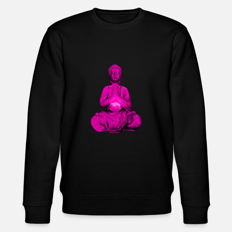 Figure de Bouddha - Sweat bio CHANGER Stanley/Stella Unisexe - noir