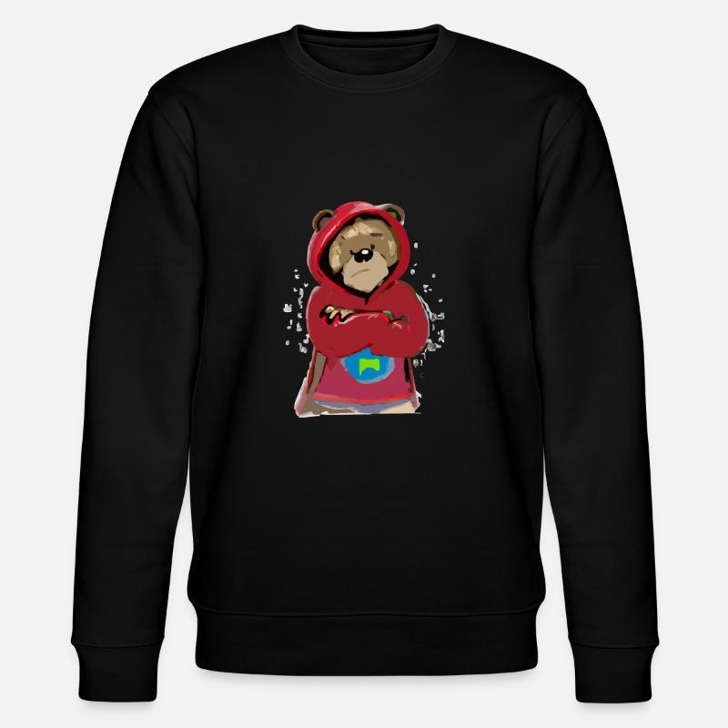 Bloo the grumpy bear - Stanley/Stella CHANGER Unisex Organic Sweatshirt - black