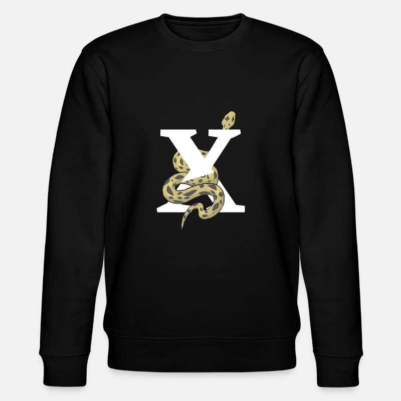 Lettre x serpent - Sweat bio CHANGER Stanley/Stella Unisexe - noir