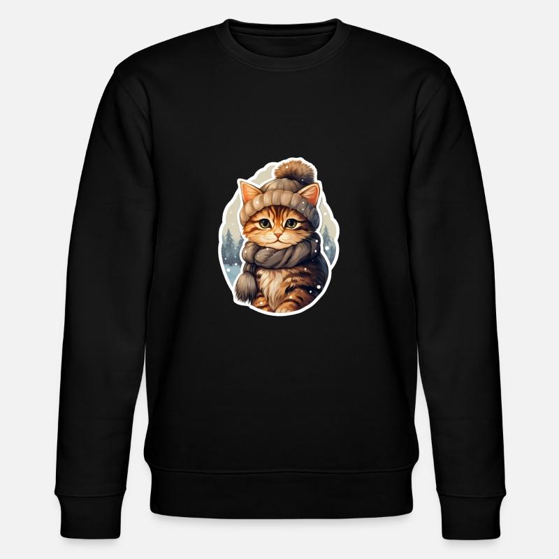 Chat en hiver - Sweat bio CHANGER Stanley/Stella Unisexe - noir