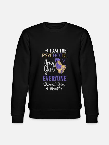 Horoscope Birth April - Stanley/Stella CHANGER Unisex Organic Sweatshirt - black