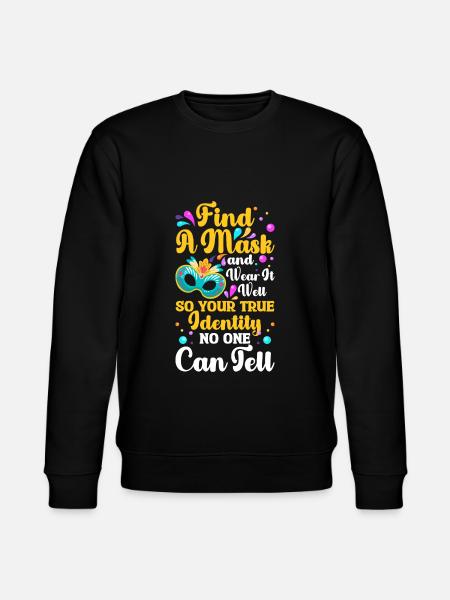 Masquerade Party Stranger - Stanley/Stella CHANGER Unisex Organic Sweatshirt - black