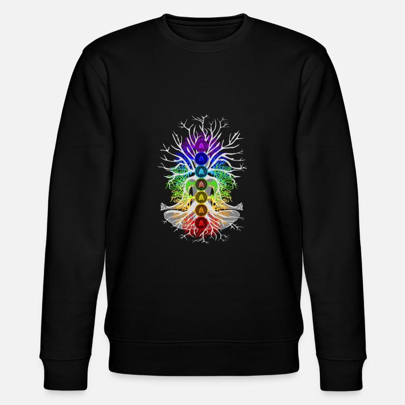 Harmonie des chakras - Sweat bio CHANGER Stanley/Stella Unisexe - noir