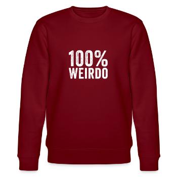Déclaration 100% Wierdo - Sweat bio CHANGER Stanley/Stella Unisexe - bordeaux - Devant - Nik (191cm) & Marisol (170cm)