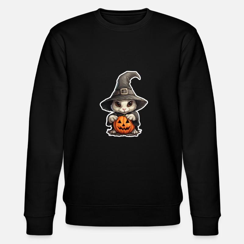 Lapin sorcière d’Halloween - Sweat bio CHANGER Stanley/Stella Unisexe - noir