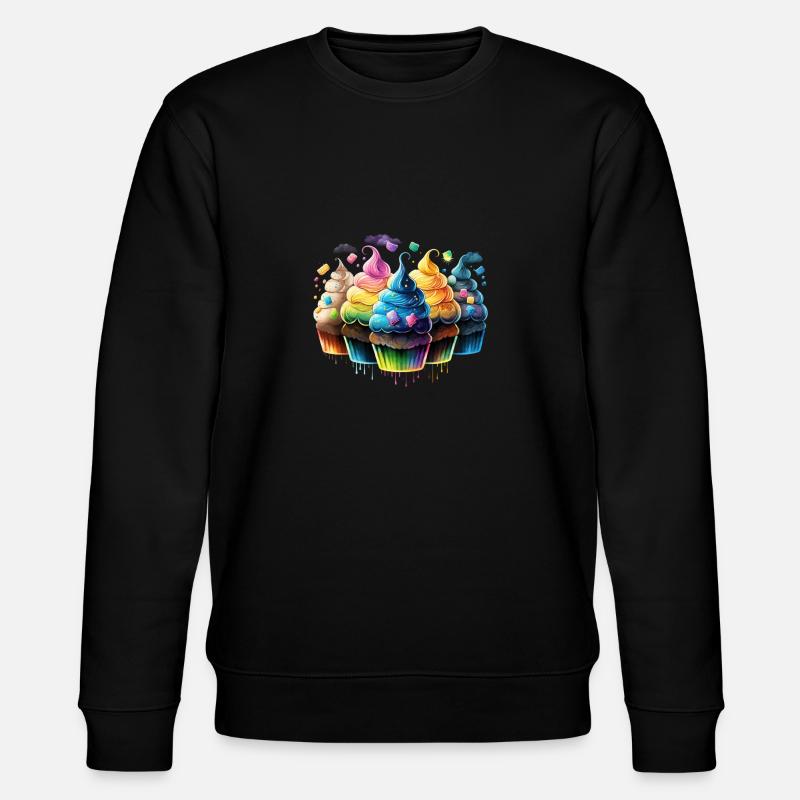 CUPCAKES - Stanley/Stella Unisex Bio-Sweatshirt CHANGER  - Schwarz
