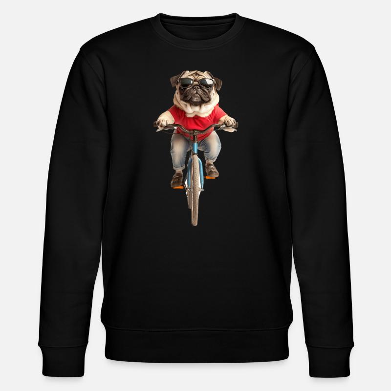 Mops - Stanley/Stella Unisex Bio-Sweatshirt CHANGER  - Schwarz