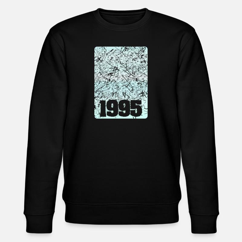 Nummer 1995 - Stanley/Stella Unisex Bio-Sweatshirt CHANGER  - Schwarz