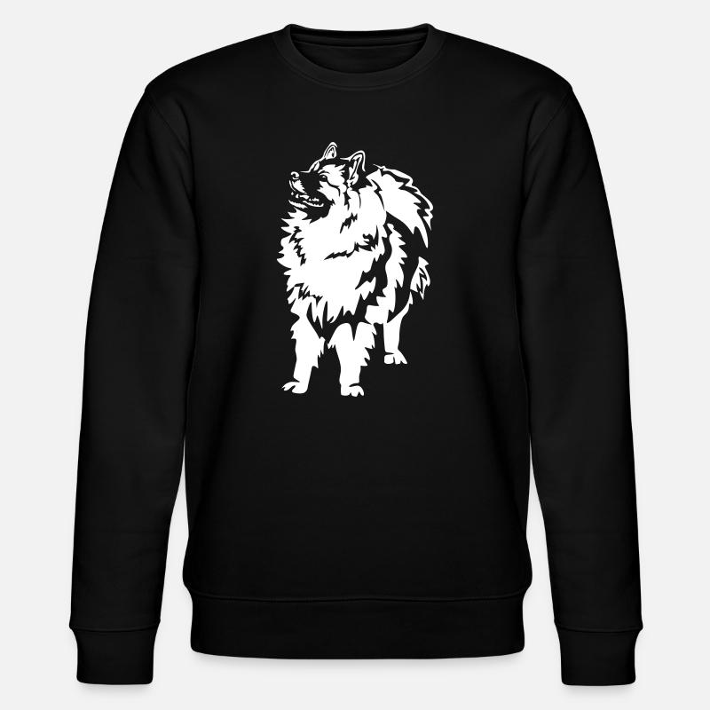 Wolfsspitz "Black Edition" - Stanley/Stella Unisex Bio-Sweatshirt CHANGER  - Schwarz