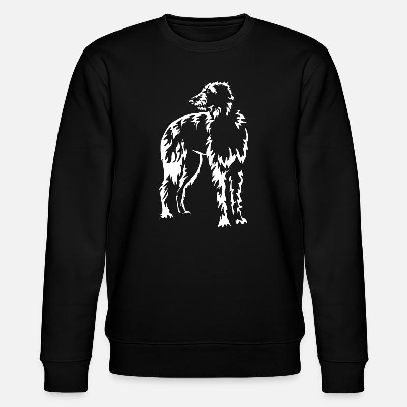 Scottish Deerhound "Black Edition" - Stanley/Stella CHANGER Unisex Organic Sweatshirt - black