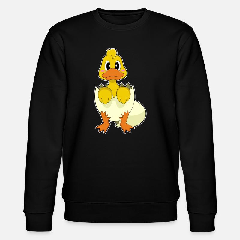 Duck Egg Eggshell - Stanley/Stella CHANGER Unisex Organic Sweatshirt - black